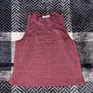 Heathered Burgundy Muscle Tee